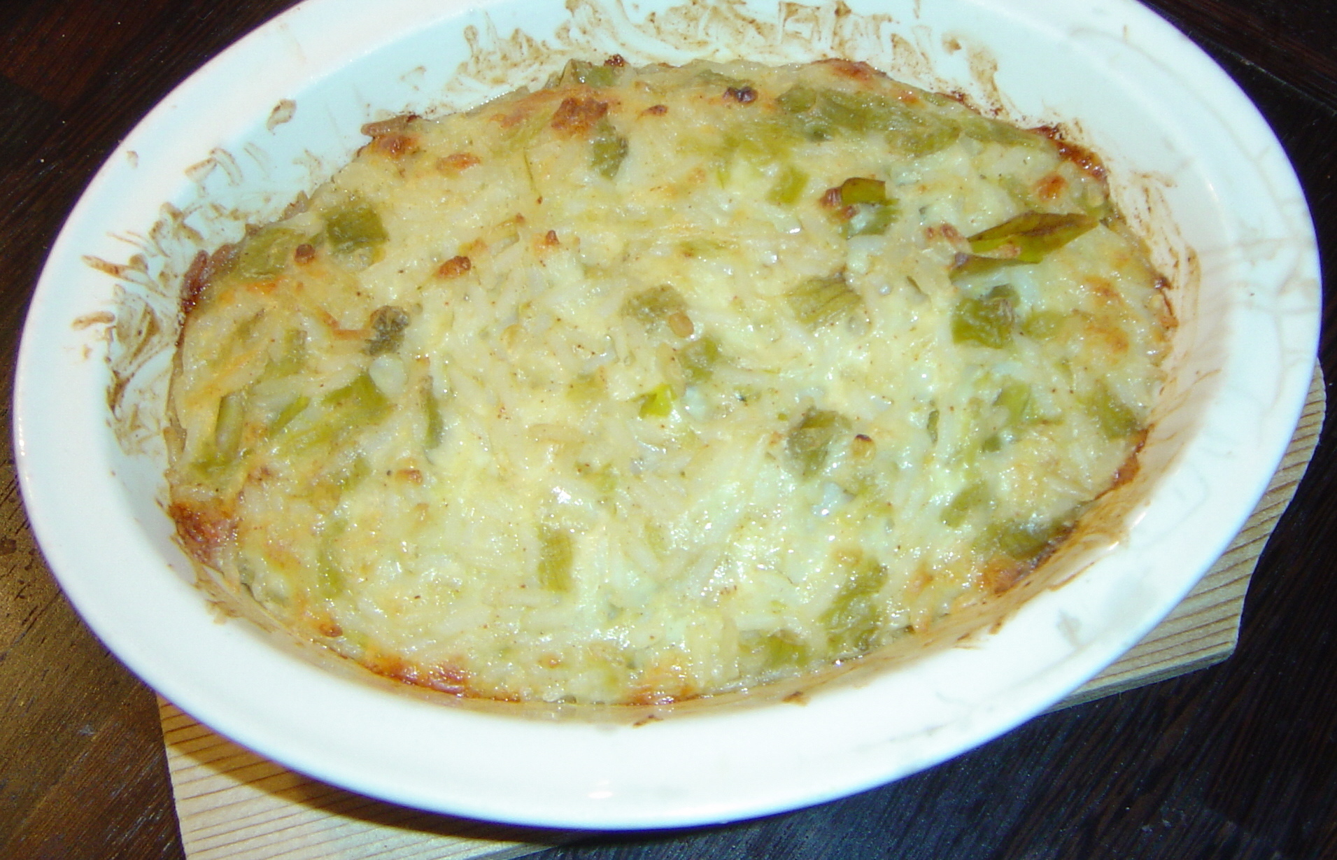 BAKED RICE WITH GREEN CHILIES BAKED RICE WITH GREEN CHILIES
