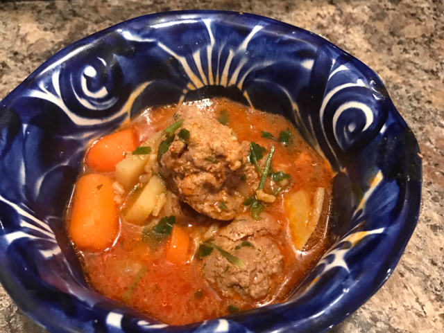 SOPA DE ALBONDIGAS