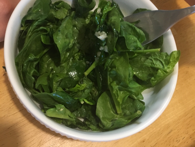 LEMON & GARLIC SPINACH