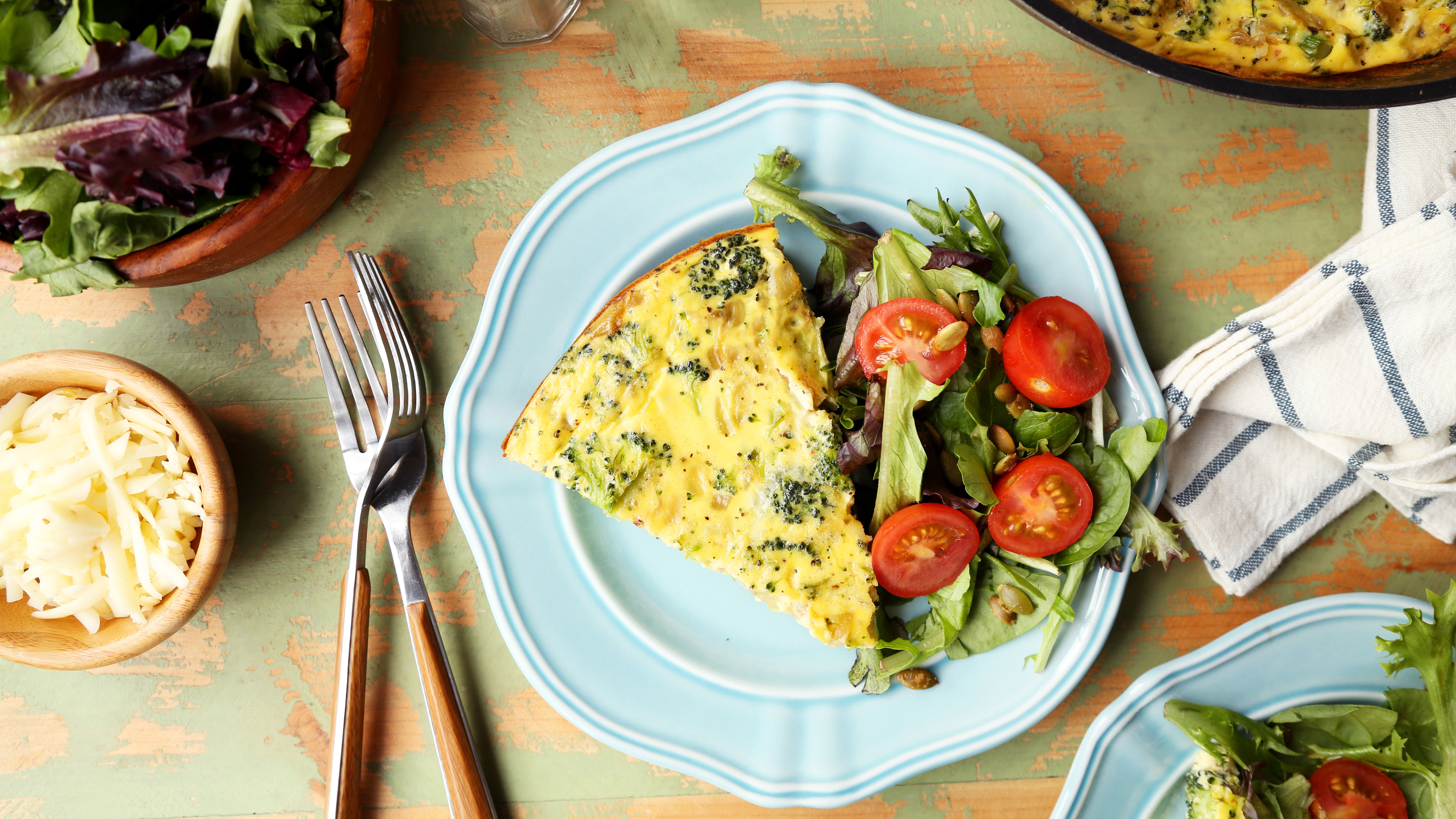 Broccoli & Cheese Quiche