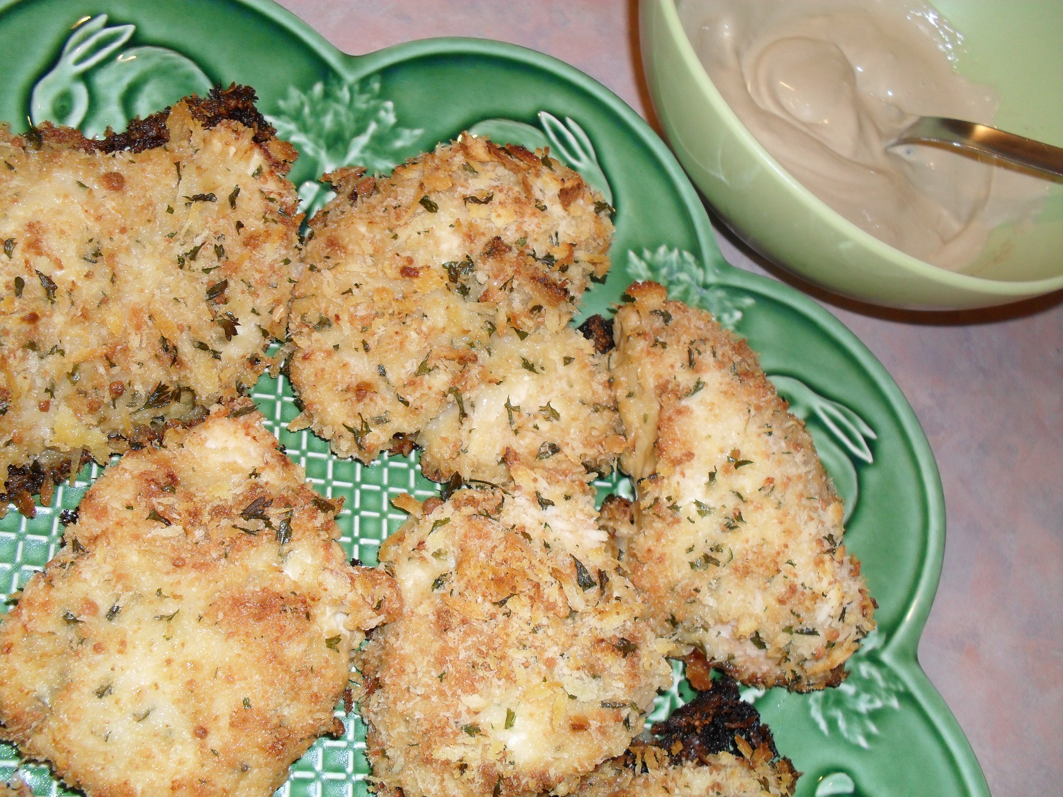 DIJON CHICKEN WITH PANKO CRUST