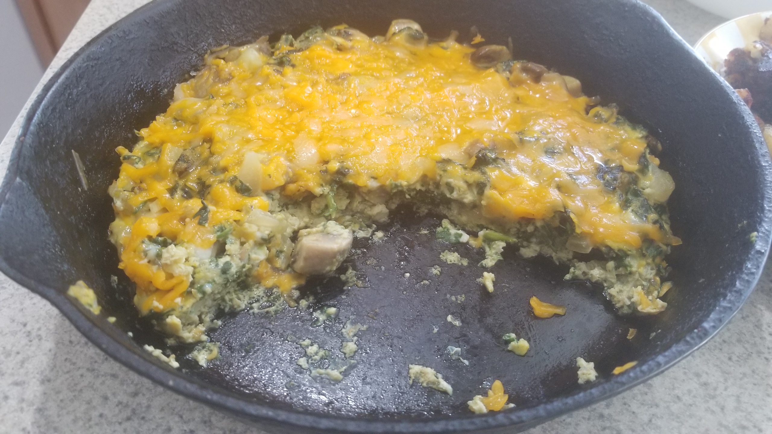 Mushroom Spinach Frittata - Hunter Angler Gardener Cook