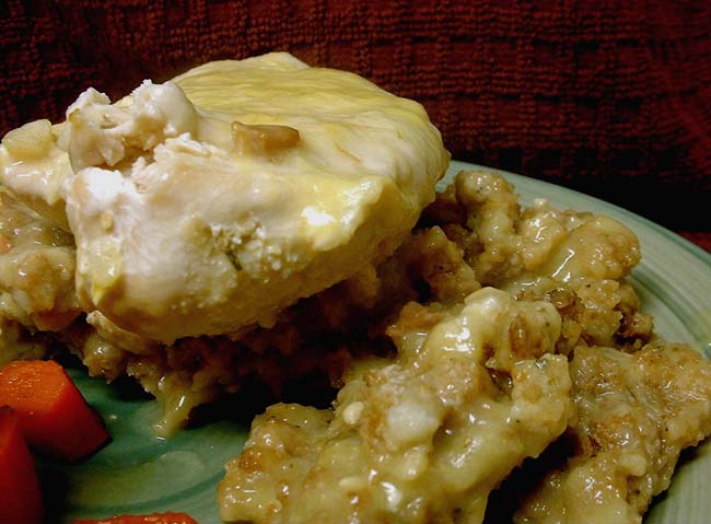 chicken and dressing with cream of celery Yum Yum Chicken