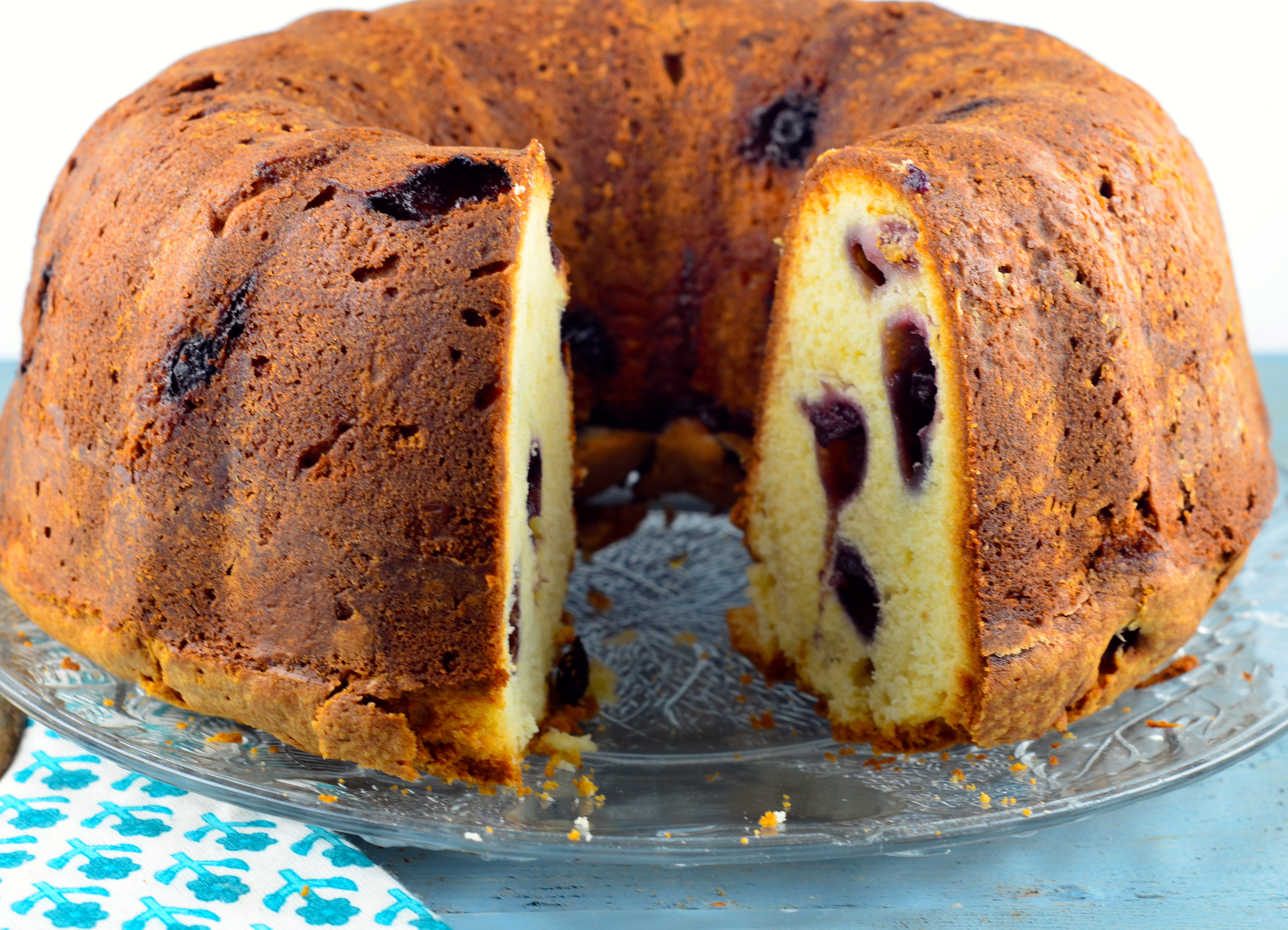 Mini Blueberry Cream Cheese Pound Cake - Zesty South Indian Kitchen