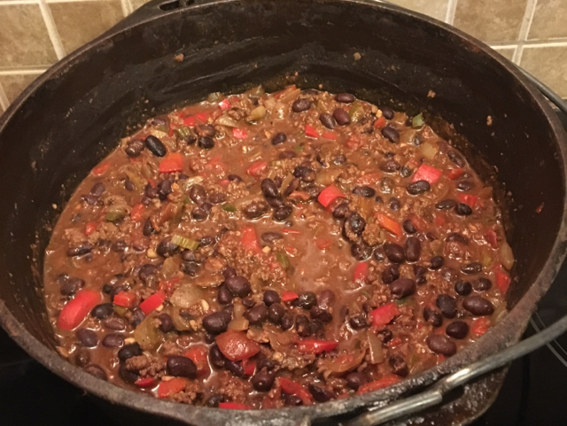 BLACK BEAN AND CHOCOLATE CHILI