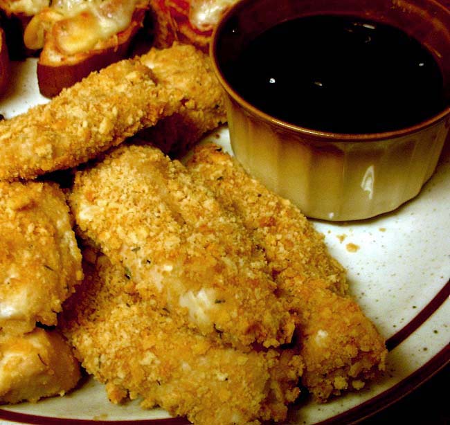 CRISPY BAKED CHICKEN STRIPS