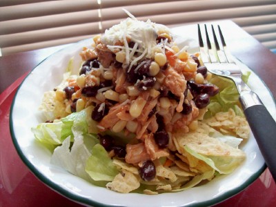 LEFTOVER CHICKEN SANTA FE SALAD