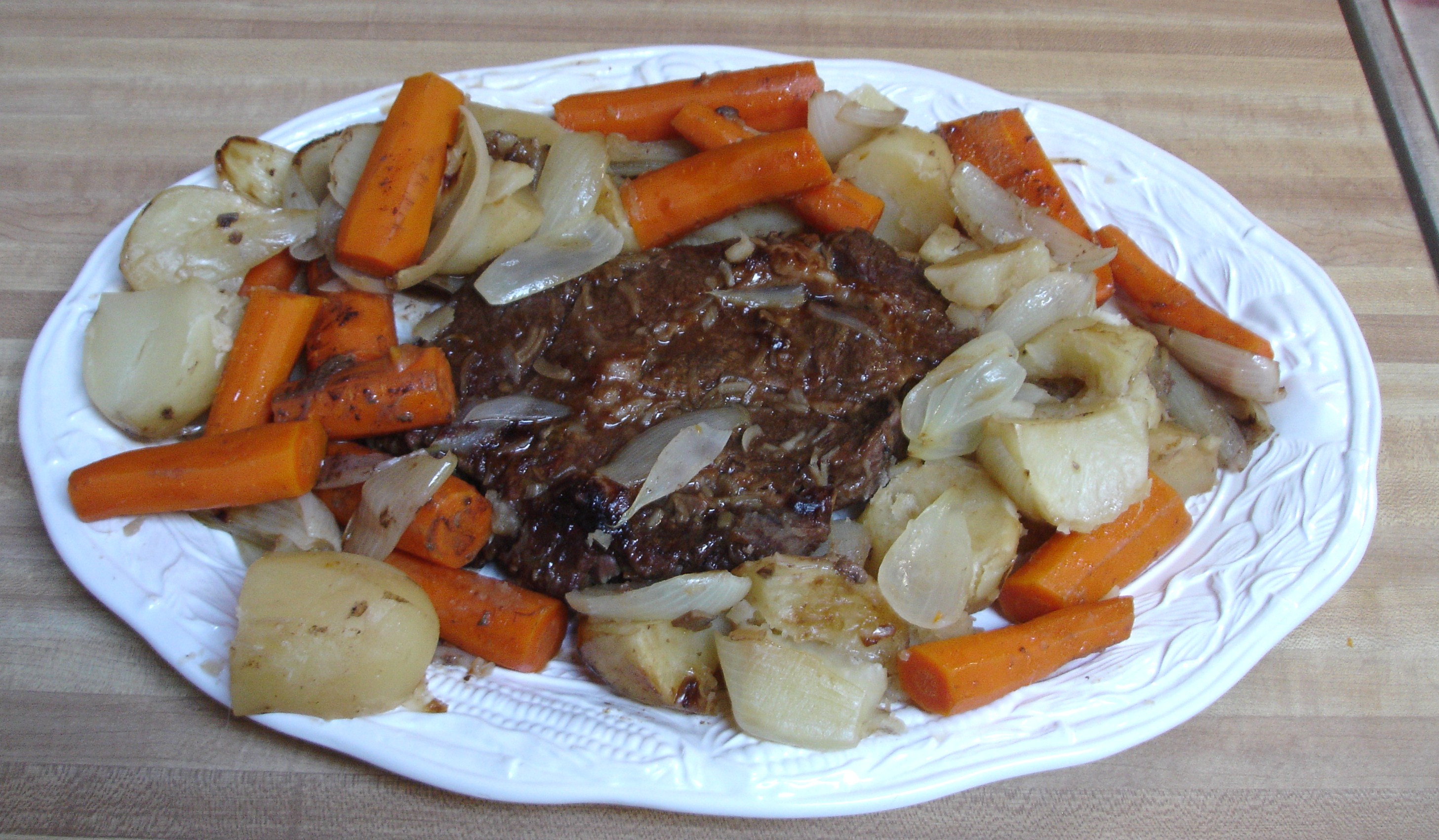 3 Hour Old Fashioned Oven Pot Roast Recipe Food Com