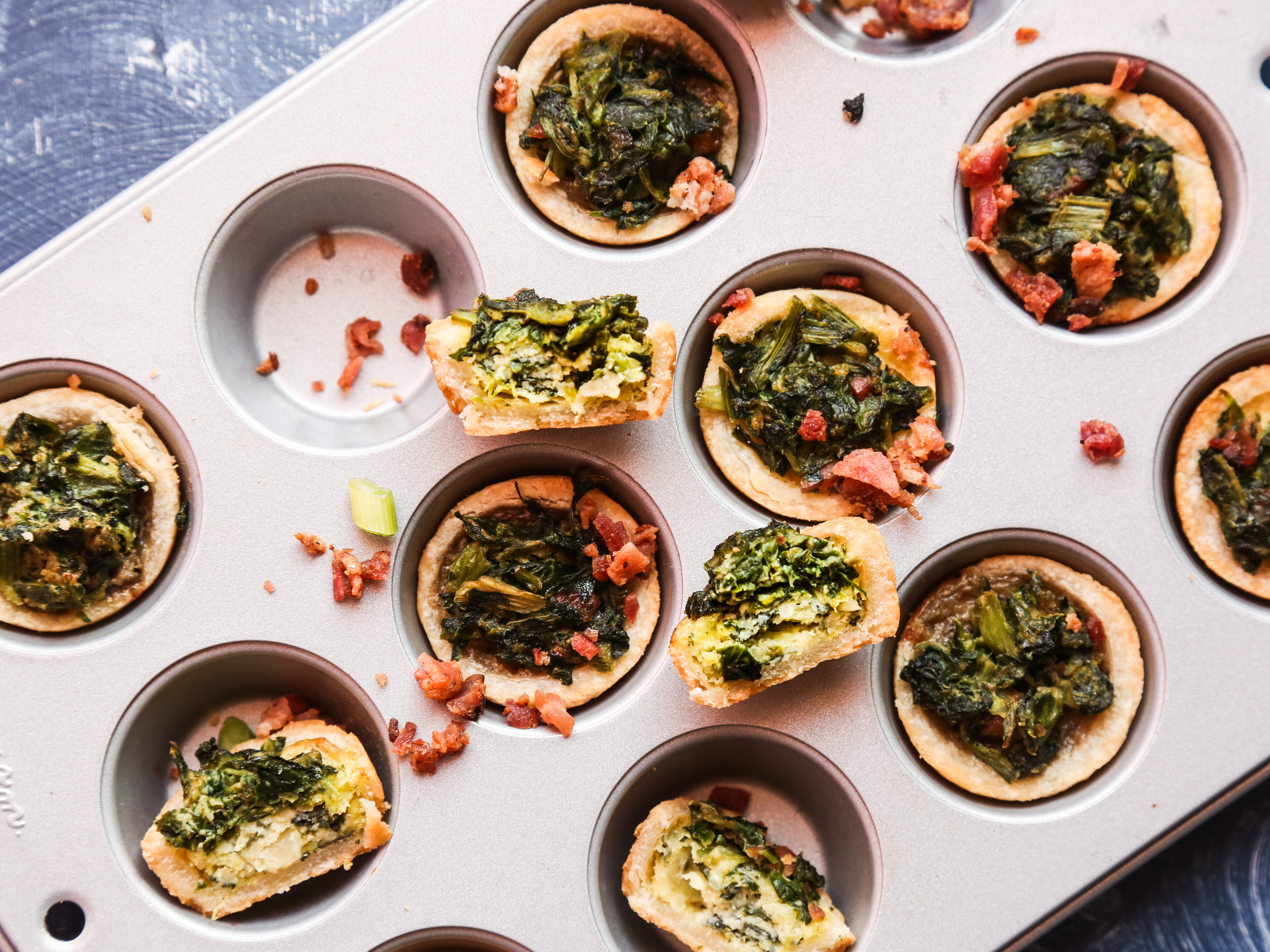 AWESOME MINI SPINACH QUICHE BITES