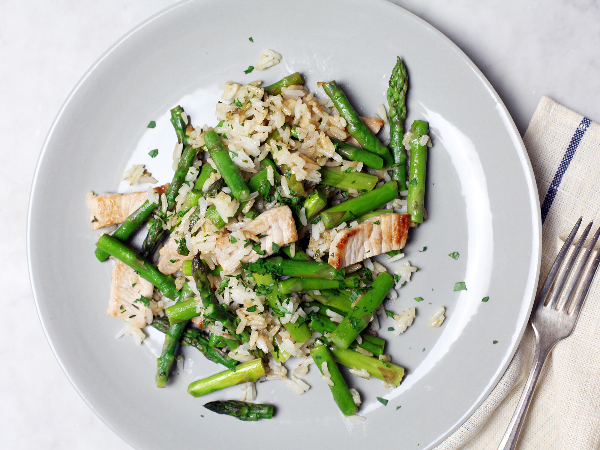 💎  LEMON-ASPARAGUS CHICKEN WITH DILL