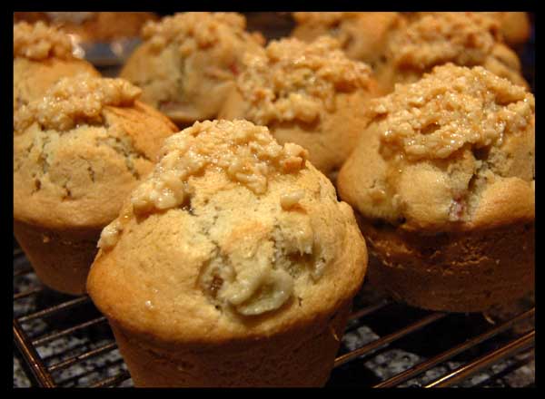 Rhubarb Ginger Muffins - Hungry by Nature