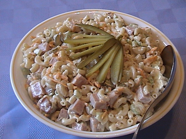 HAM AND CHEDDAR MACARONI SALAD