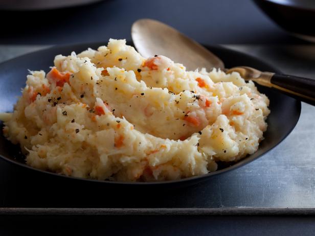 Root Vegetable Mash With Caramelized Onions