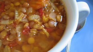 Good Eats Lentil Soup Recipe Food Com A hot bowl of this hearty lentil soup with spinach, garlic, diced potatoes and smoky spices is what healthy comfort food is all lately, i've had a craving for some comforting lentil soup. good eats lentil soup