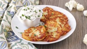 Cauliflower Fritters Recipe Food Com