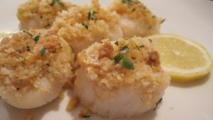 Jumbo Baked Diver Scallops Recipe Food Com