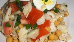 Portuguese Chickpea And Cod Salad Recipe Food Com