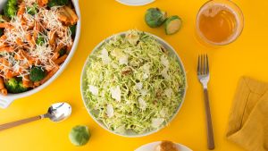 Shaved Brussels Sprout Slaw With Walnuts And Romano Recipe Food Com