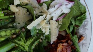 Sugar Snap Pea Salad With Crispy Prosciutto And Mint Recipe