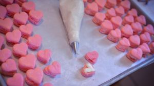 heart shaped french macarons recipe food com