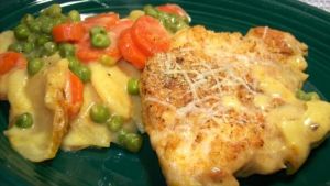 Au Gratin Chicken And Potato Bake Recipe Food Com