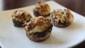 Garlic Ricotta Stuffed Mushrooms Recipe Food Com