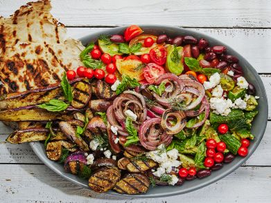 Grilled Fattoush With Za’atar Eggplant