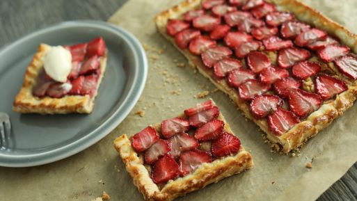 Glazed Strawberry Galette