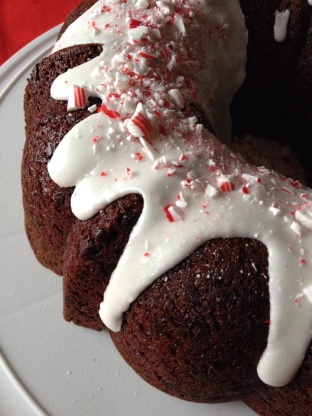 Chocolate Bundt Cake With Peppermint Glaze Recipe Food Com