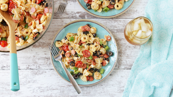 Tortellini Bow Tie Pasta Salad Recipe Food Com