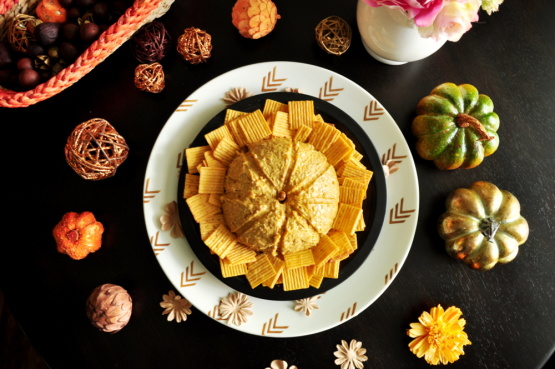 Pumpkin-Shaped Cheeseball