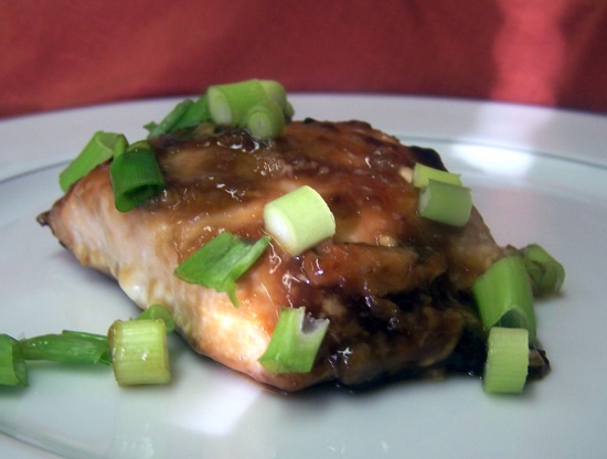 healthy maple glazed salmon