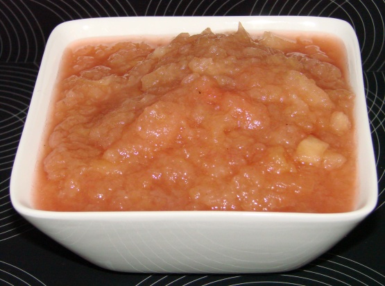 Pretty in Pink Applesauce