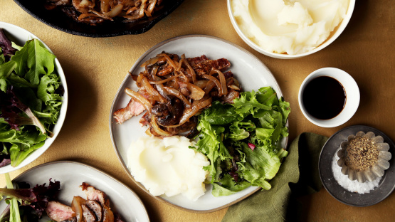 Mushrooms & Onions for Steak