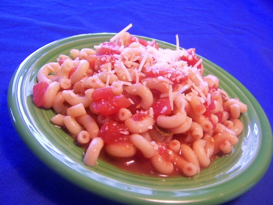 macaroni and tomatoes in crock pot