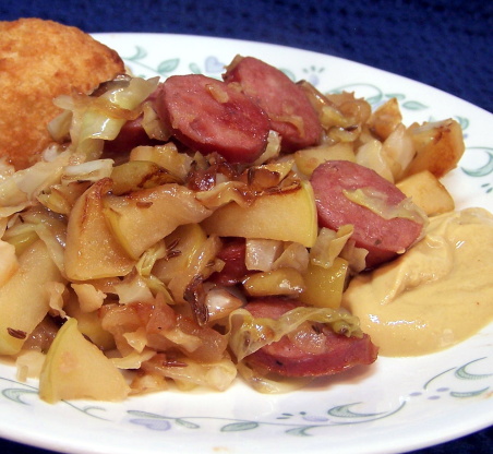 Smoked Chicken Sausage With Apples And Cabbage Recipe ...