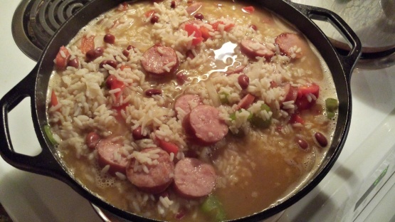 Easy Red Beans &amp; Rice With Sausage Recipe - Food.com