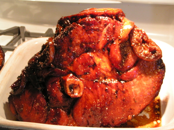 Tangerine Glazed Ham With Fresh Sage