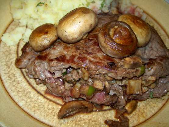 Garlic Stuffed Sirloin Recipe - Food.com