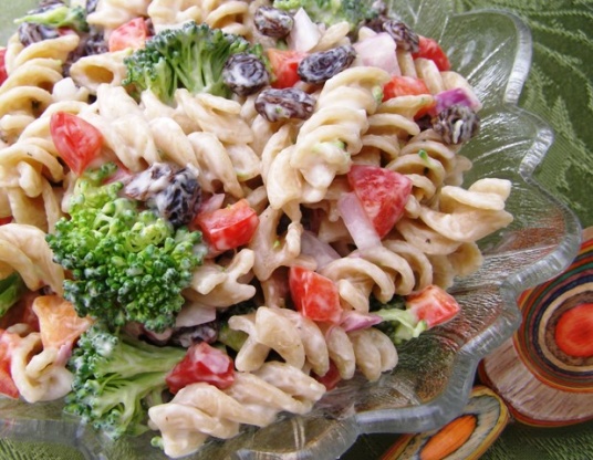 Broccoli, Raisin, Pasta Salad Recipe - Genius Kitchen