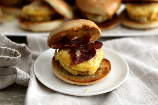 Breakfast Bagel Sandwiches