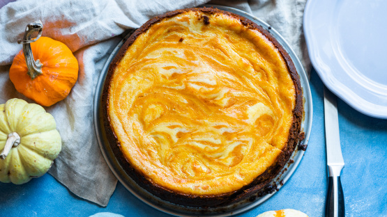 Pumpkin Marble Cheesecake
