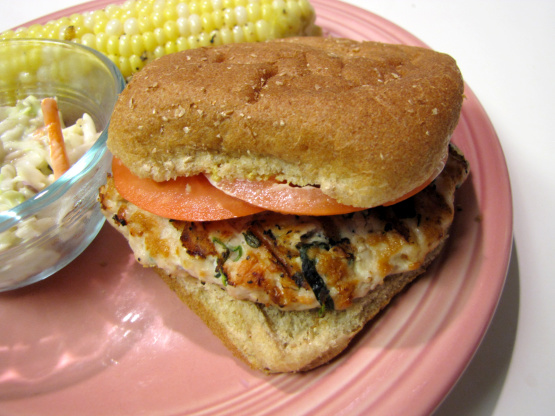 Goat Cheese & Spinach Turkey Burgers