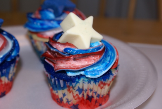 Patriotic 4th of July Cupcakes Recipe 