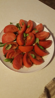 Sliced Tomato Salad With Capers and Basil Recipe - Food.com