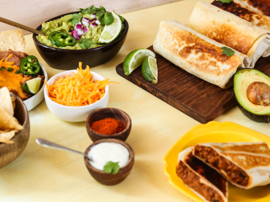 Beef and Bean Burritos