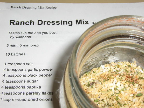 Ranch Dressing Mix Recipe - Genius Kitchen