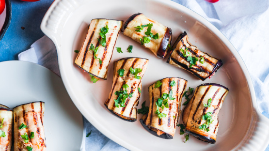Aubergine Roll-Ups