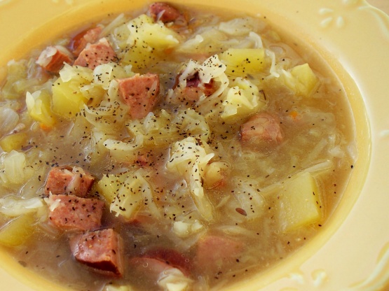 Polish Sausage And Cabbage Soup Crock Pot Recipe - Genius 