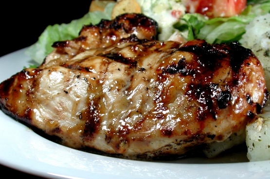 Grilled Chicken Breast With Barbecue Glaze Recipe - Genius 